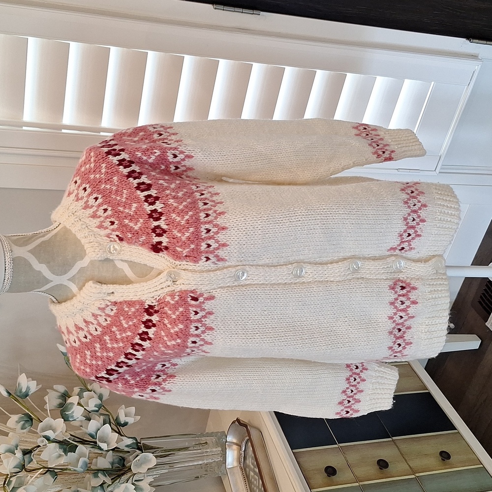 Hand knit sweater